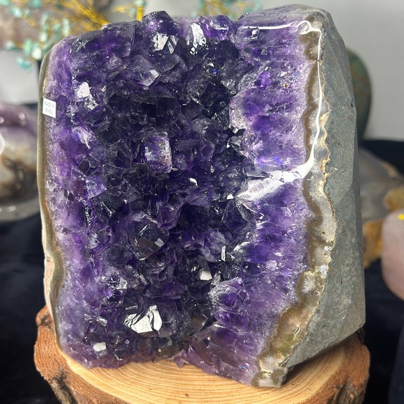 Accessories - 💜 Super High-Grade Deep Purple Jelly Amethyst Freeform – Raw Crystal Uruguay 💜